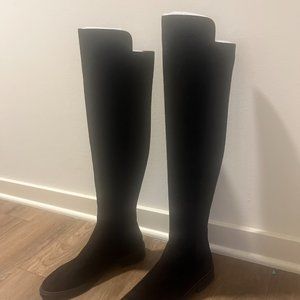 Stuart Weitzman Suede City Boot Black 8.5B - BRAND NEW